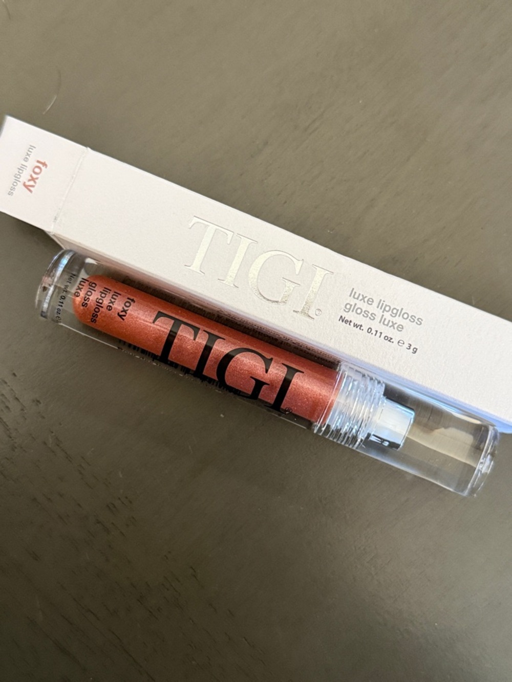 🌻 TIGI Luxe Lip Gloss in Foxy NWT